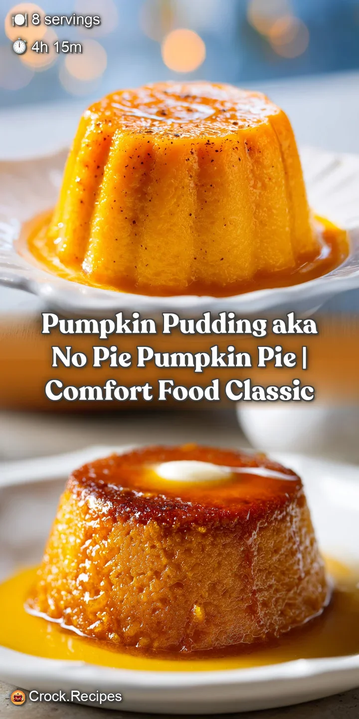 Close-up of silky, vibrant orange pumpkin pudding. A dollop of fresh whipped cream adds a luscious contrast and creamy tex...