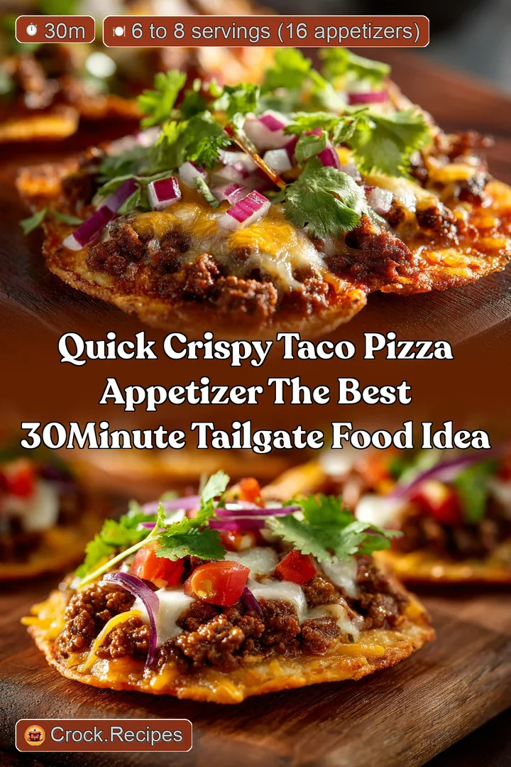 Quick Crispy Taco Pizza Appetizer The Best 30Minute Tailgate Food Idea