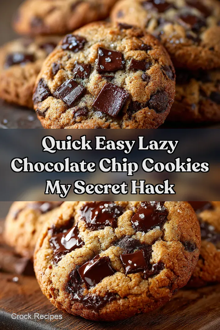 Quick Easy Lazy Chocolate Chip Cookies My Secret Hack