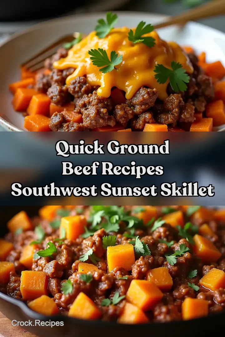 Quick Ground Beef Recipes Southwest Sunset Skillet