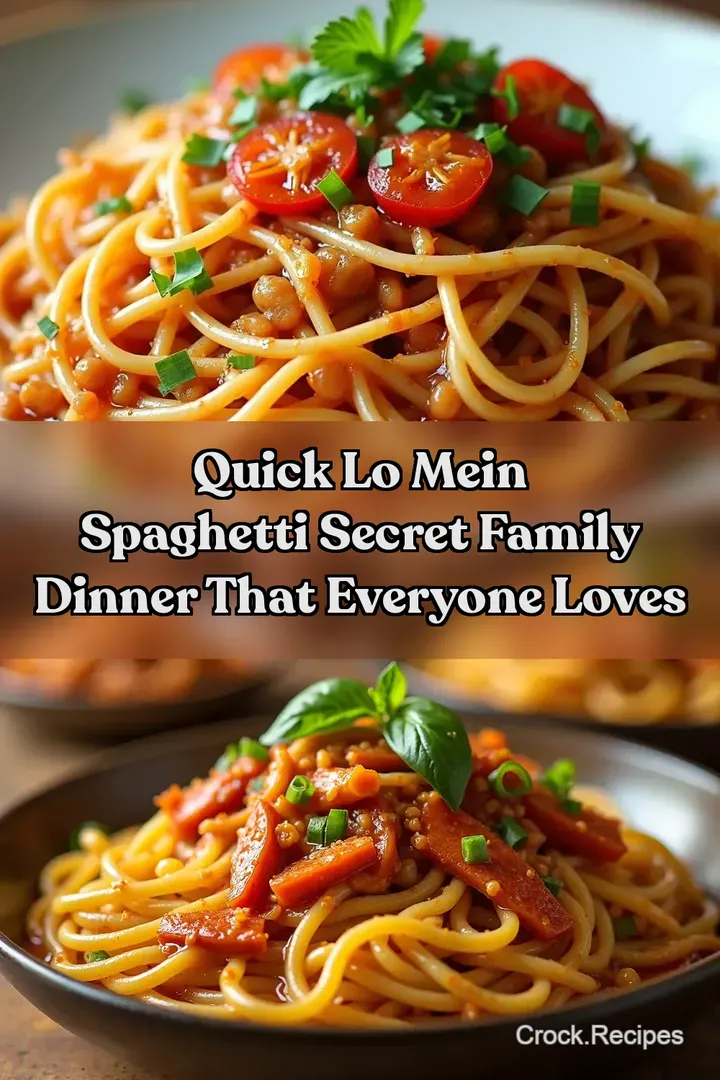 Quick Lo Mein Spaghetti Secret Family Dinner That Everyone Loves