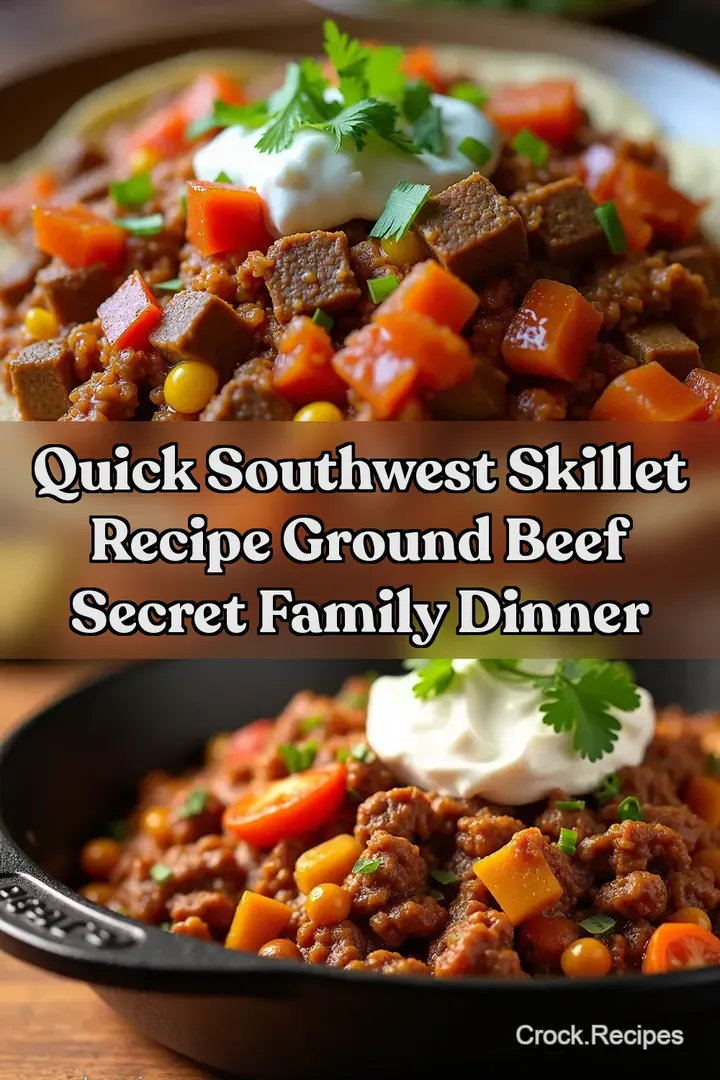 Quick Southwest Skillet Recipe Ground Beef Secret Family Dinner