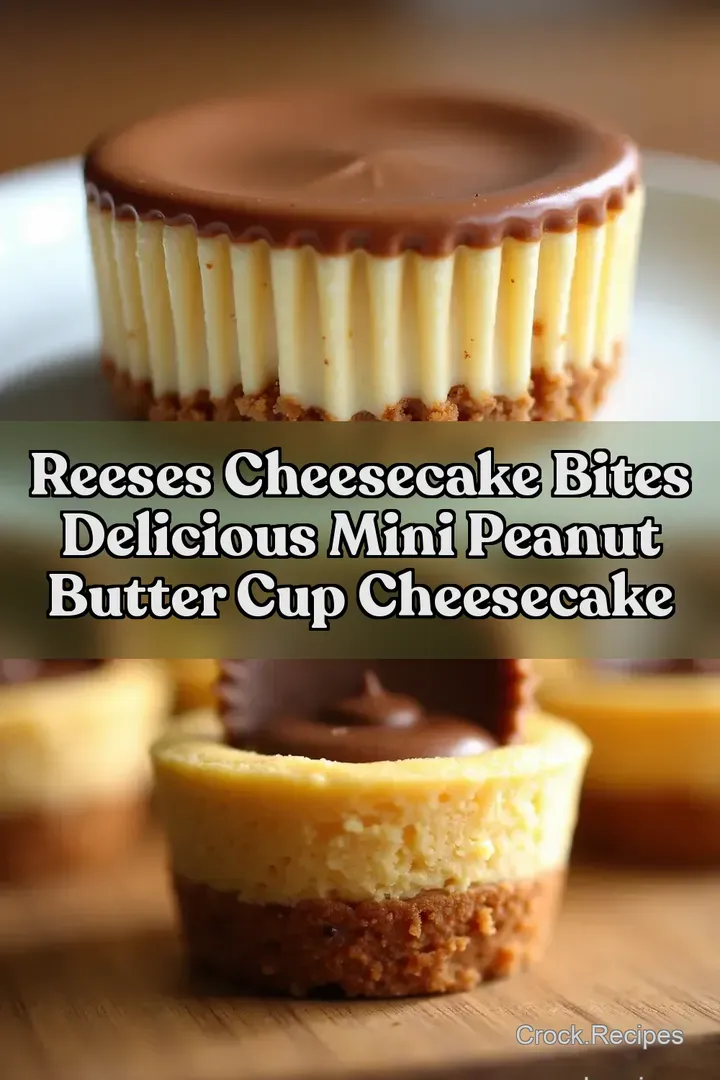 Reeses Cheesecake Bites Delicious Mini Peanut Butter Cup Cheesecake