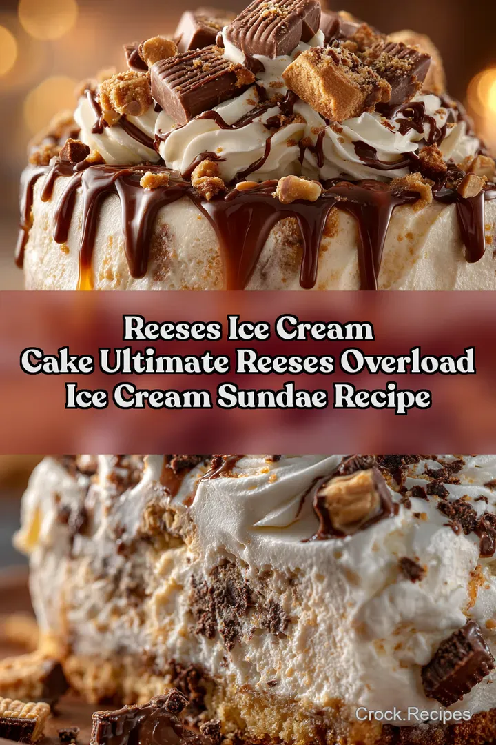 Reeses Ice Cream Cake Ultimate Reeses Overload Ice Cream Sundae Recipe