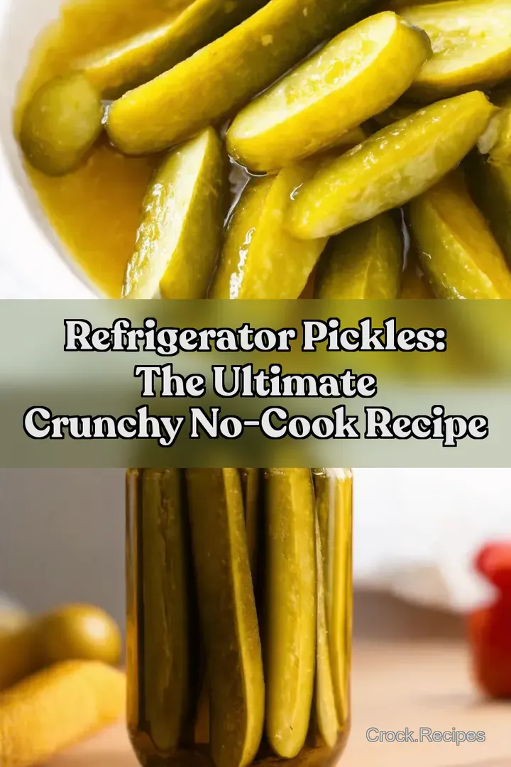 Refrigerator Pickles: The Ultimate Crunchy No-Cook Recipe
