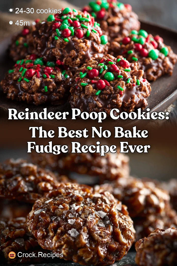 Reindeer Poop Cookies: The Best No Bake Fudge Recipe Ever