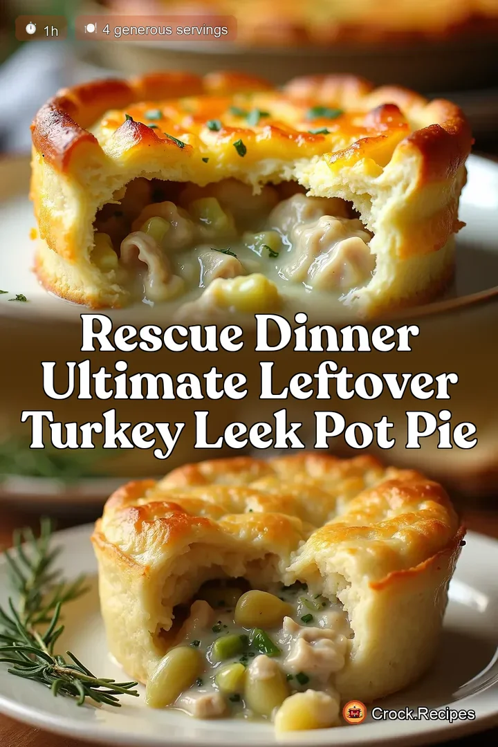 Rescue Dinner Ultimate Leftover Turkey Leek Pot Pie