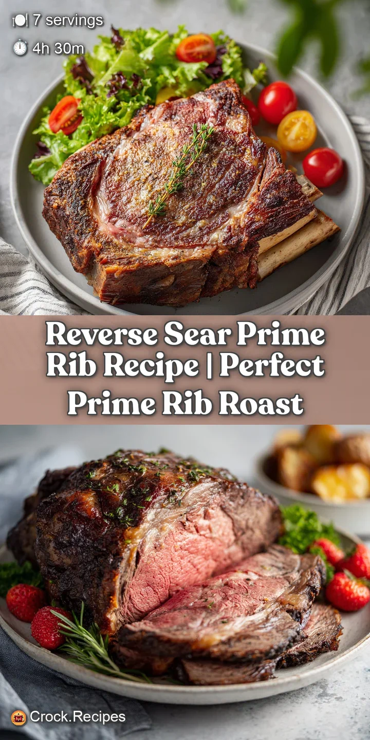 Close-up of a thick slice of prime rib, showcasing its incredibly juicy texture and rich brown crust.