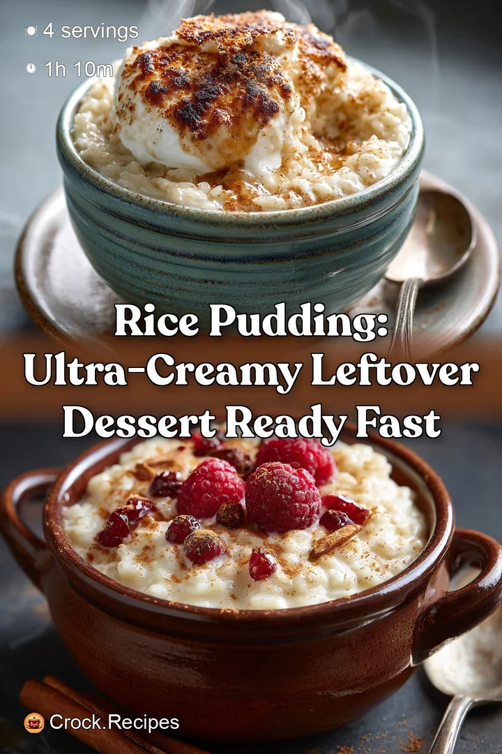 Rice Pudding: Ultra-Creamy Leftover Dessert Ready Fast