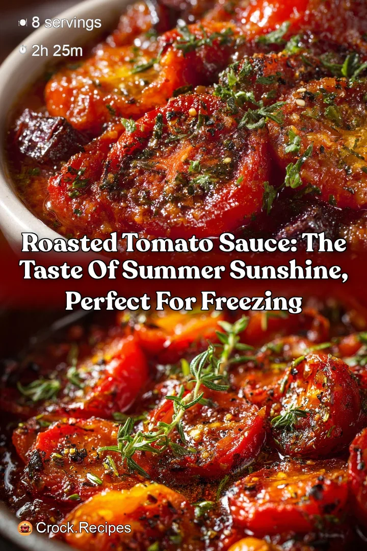 Roasted Tomato Sauce: The Taste of Summer Sunshine Perfect for Freezing