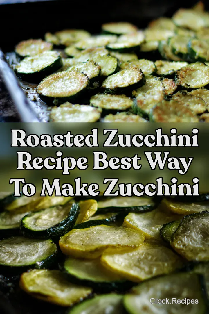 Roasted Zucchini Recipe Best Way to Make Zucchini : PIN FOR LATER Roasted Zucchini Recipe Best Way to Make Zucchini