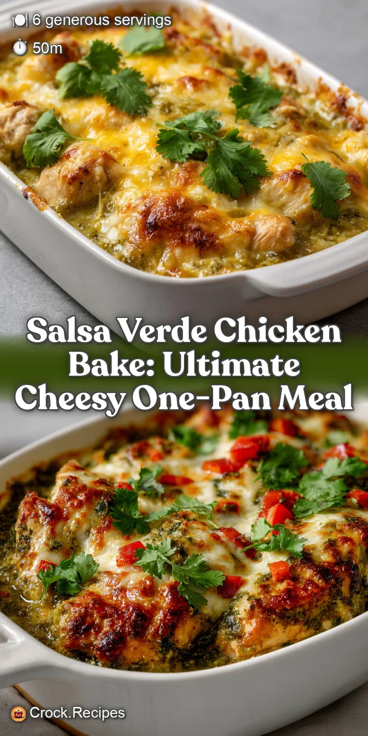 Salsa Verde Chicken Bake: Ultimate Cheesy One-Pan Meal