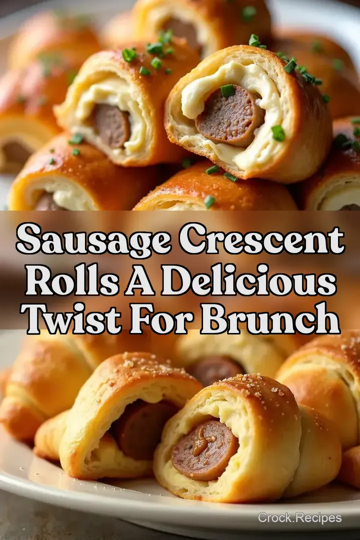 Sausage Crescent Rolls A Delicious Twist For Brunch
