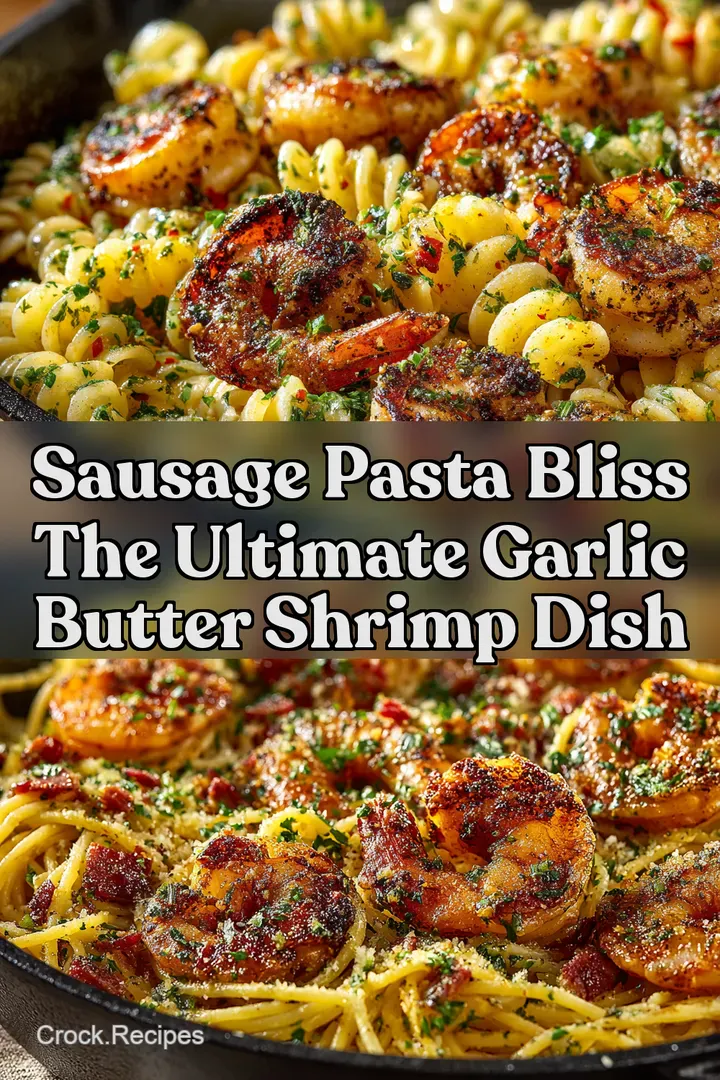 Sausage Pasta Bliss The Ultimate Garlic Butter Shrimp Dish