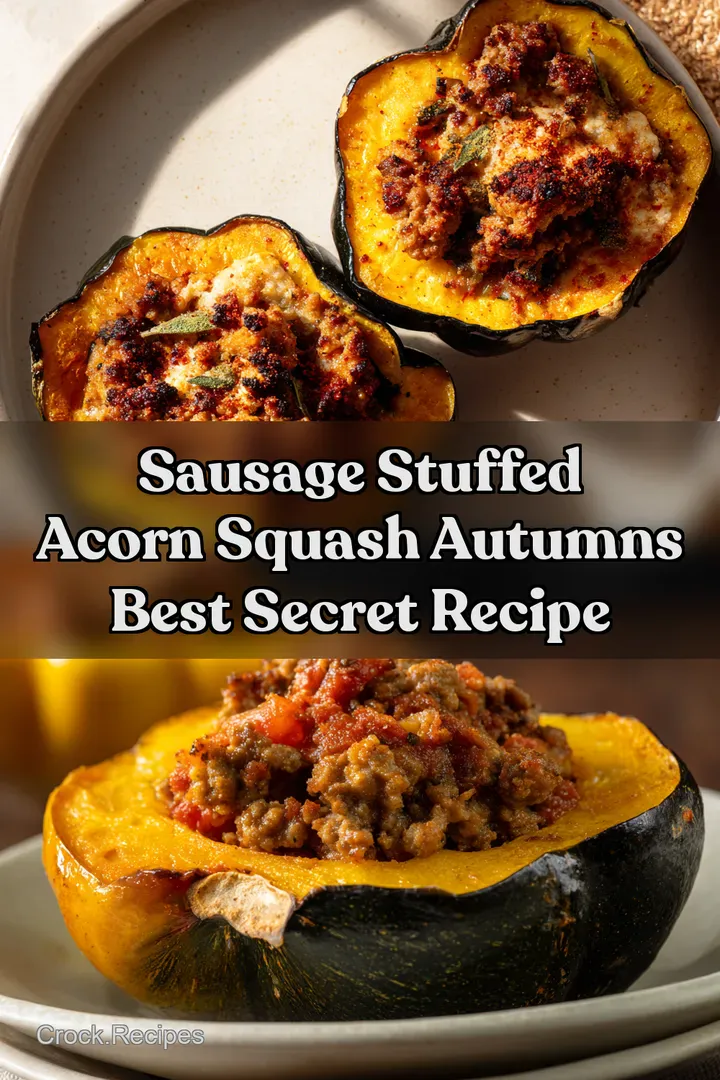 Sausage Stuffed Acorn Squash Autumns Best Secret Recipe
