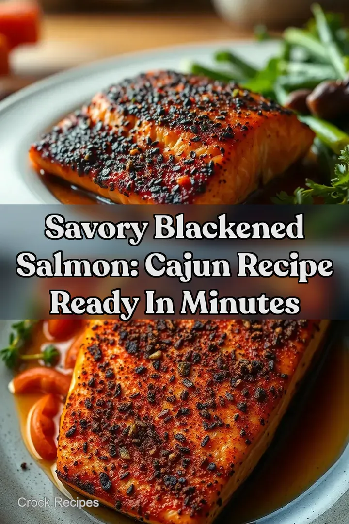 Savory Blackened Salmon: Cajun Recipe Ready in Minutes