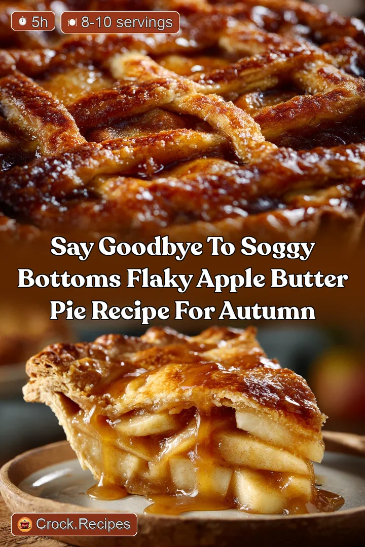 Say Goodbye to Soggy Bottoms Flaky Apple Butter Pie Recipe for Autumn