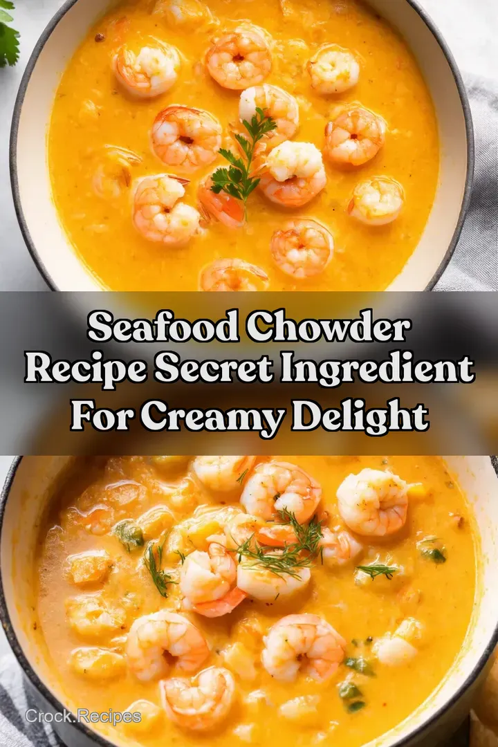 Seafood Chowder Recipe Secret Ingredient for Creamy Delight : PIN FOR LATER Seafood Chowder Recipe Secret Ingredient for Creamy Delight