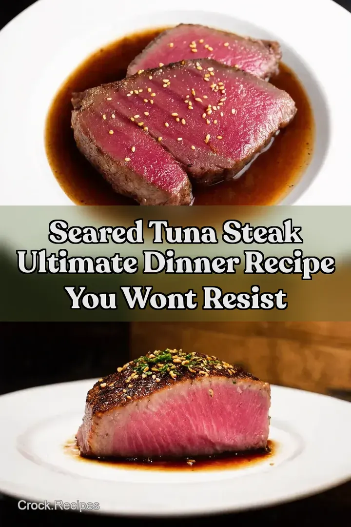Seared Tuna Steak Ultimate Dinner Recipe You Wont Resist