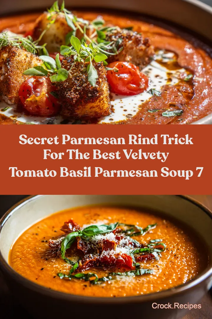 Secret Parmesan Rind Trick for the Best Velvety Tomato Basil Parmesan Soup 7