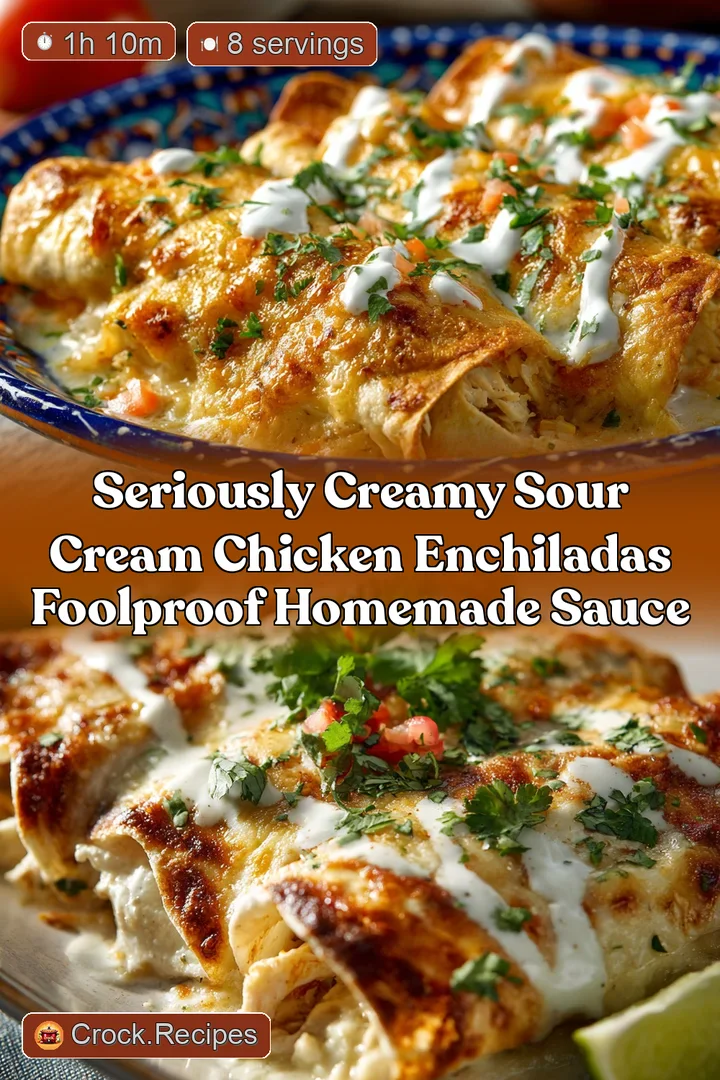 Seriously Creamy Sour Cream Chicken Enchiladas Foolproof Homemade Sauce