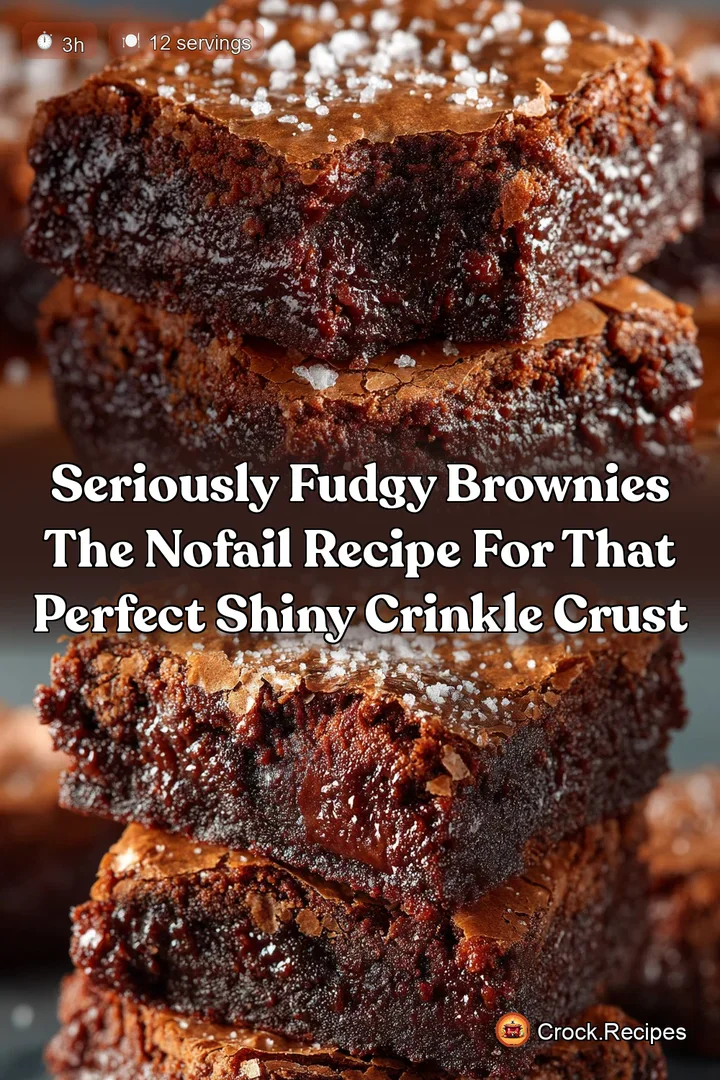 Seriously Fudgy Brownies The NoFail Recipe for That Perfect Shiny Crinkle Crust