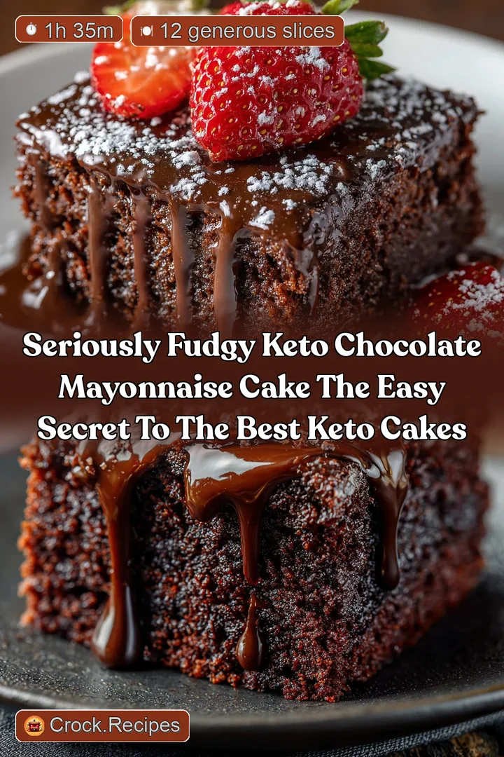 Seriously Fudgy Keto Chocolate Mayonnaise Cake The Easy Secret to the Best Keto Cakes