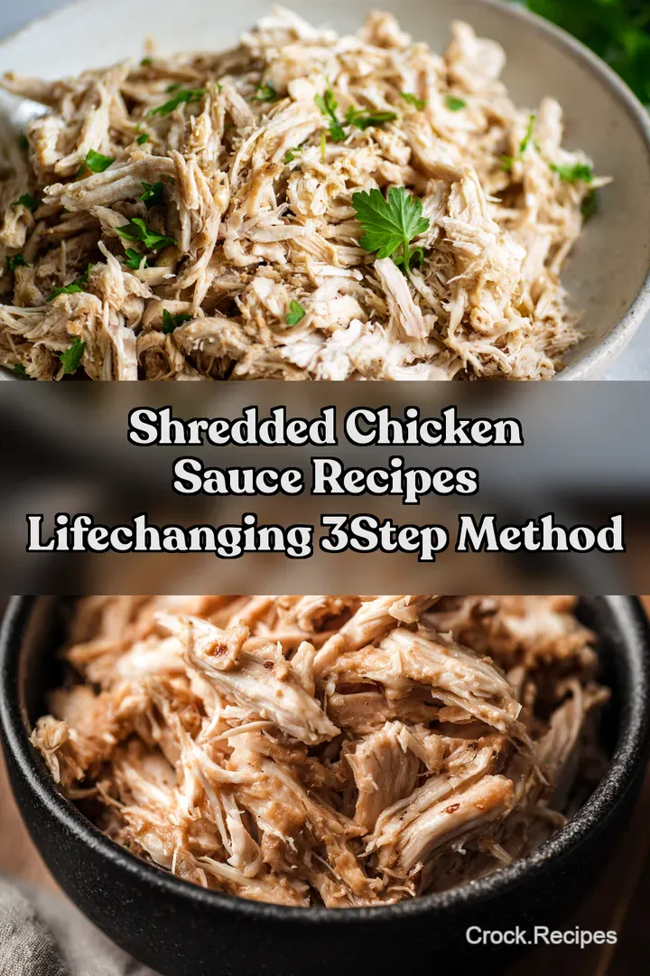 Shredded Chicken Sauce Recipes LifeChanging 3Step Method