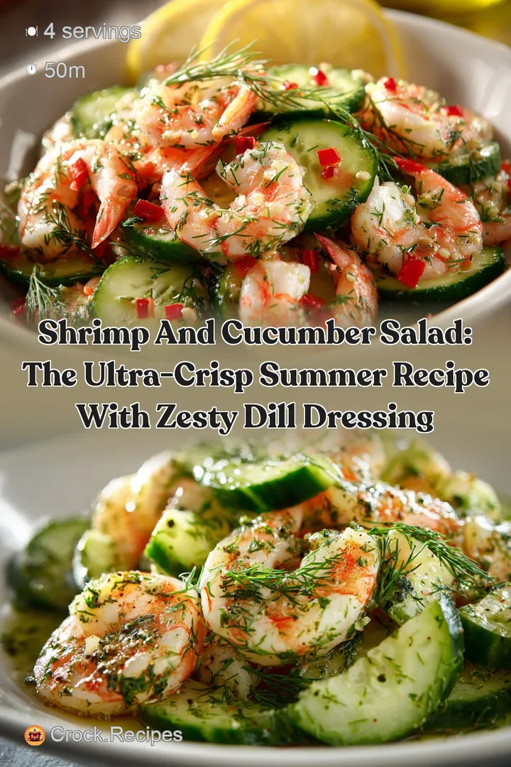 Shrimp and Cucumber Salad: The Ultra-Crisp Summer Recipe with Zesty Dill Dressing