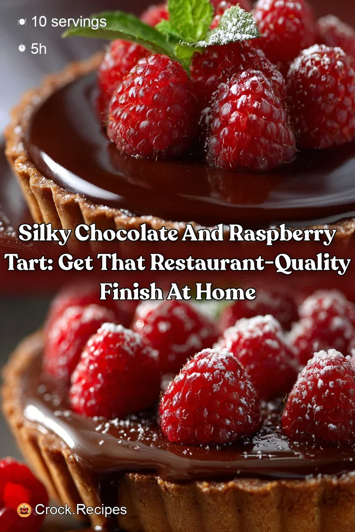 Silky chocolate and raspberry tart: Get that restaurant-quality finish at home