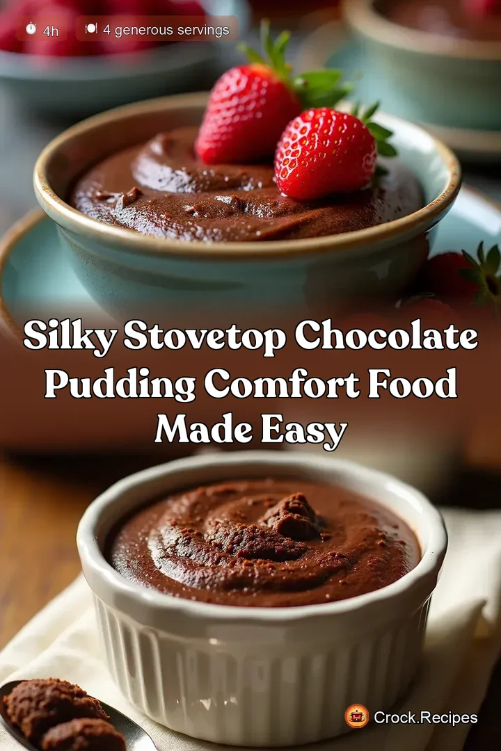 Silky Stovetop Chocolate Pudding Comfort Food Made Easy