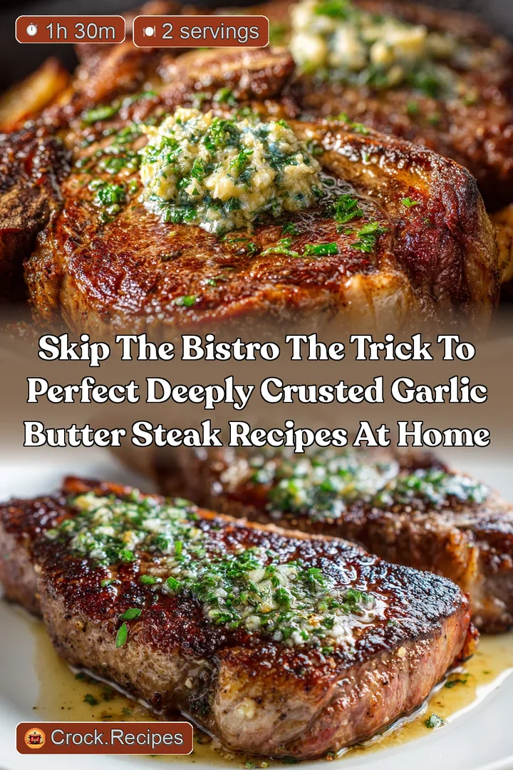 Skip the bistro The trick to perfect deeply crusted Garlic Butter Steak Recipes at home