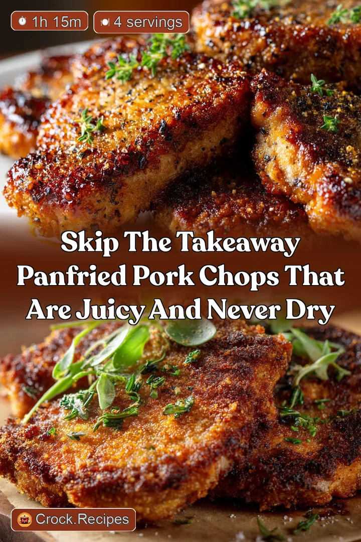 Skip the takeaway PanFried Pork Chops that are Juicy and Never Dry