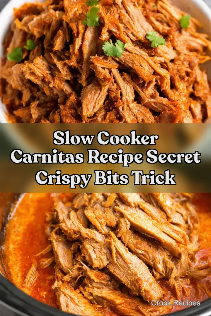Slow Cooker Carnitas Recipe Secret Crispy Bits Trick : PIN FOR LATER Slow Cooker Carnitas Recipe Secret Crispy Bits Trick