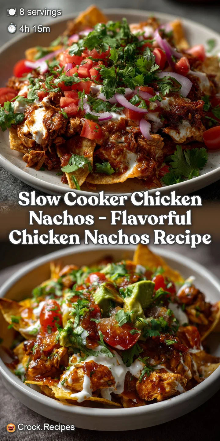 Slow Cooker Chicken Nachos - Flavorful Chicken Nachos Recipe