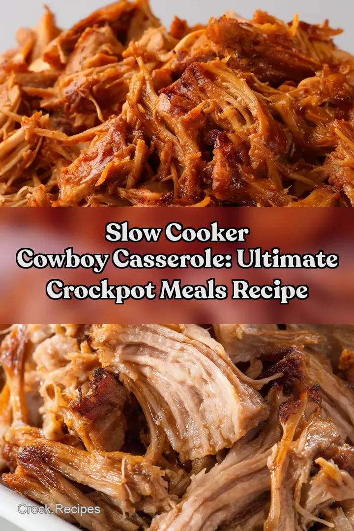 Slow Cooker Cowboy Casserole: Ultimate Crockpot Meals Recipe