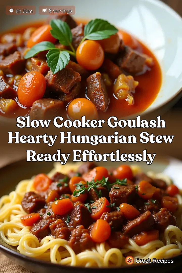Slow Cooker Goulash Hearty Hungarian Stew Ready Effortlessly