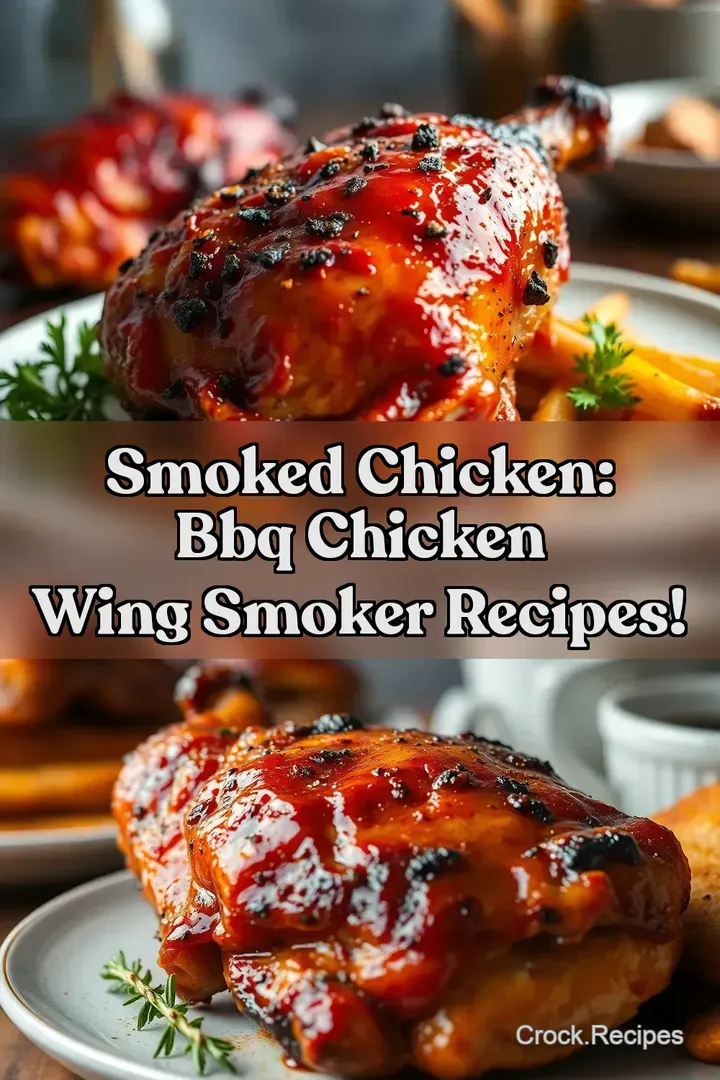 Smoked Chicken: BBQ Chicken Wing Smoker Recipes! : PIN FOR LATER Smoked Chicken: BBQ Chicken Wing Smoker Recipes!