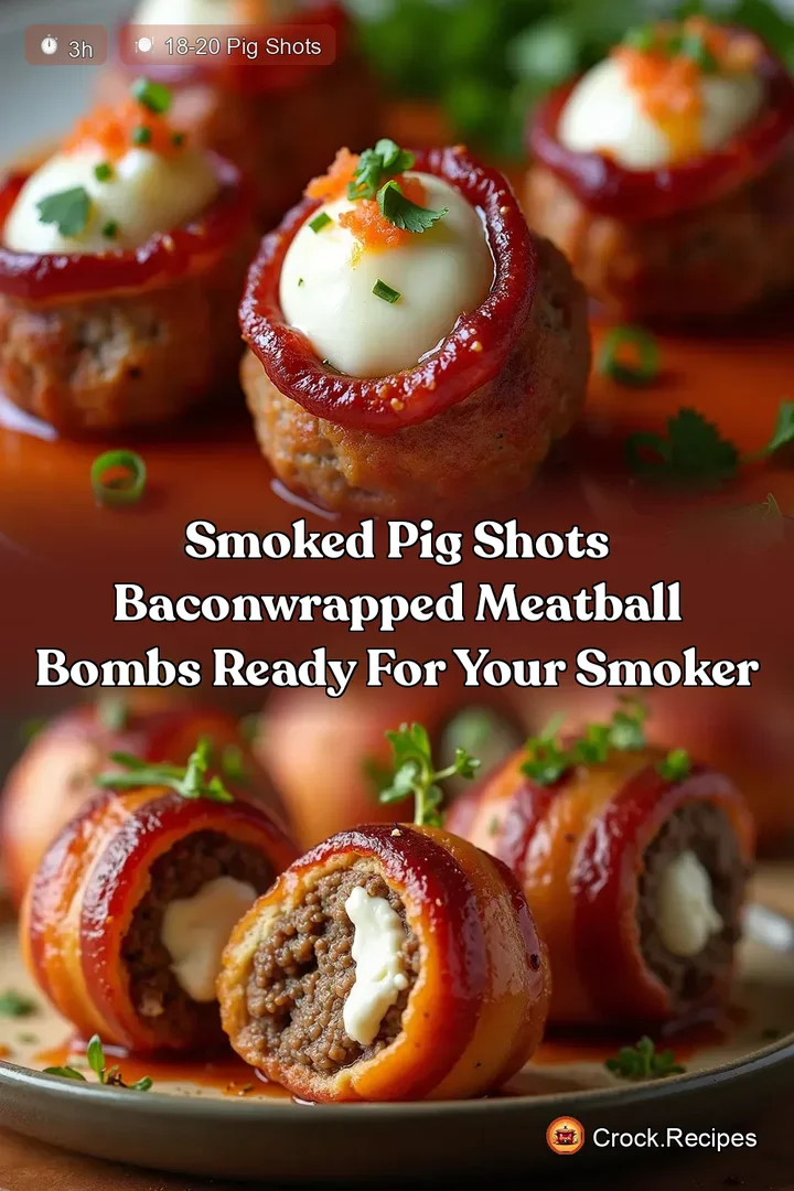 Smoked Pig Shots BaconWrapped Meatball Bombs Ready for Your Smoker