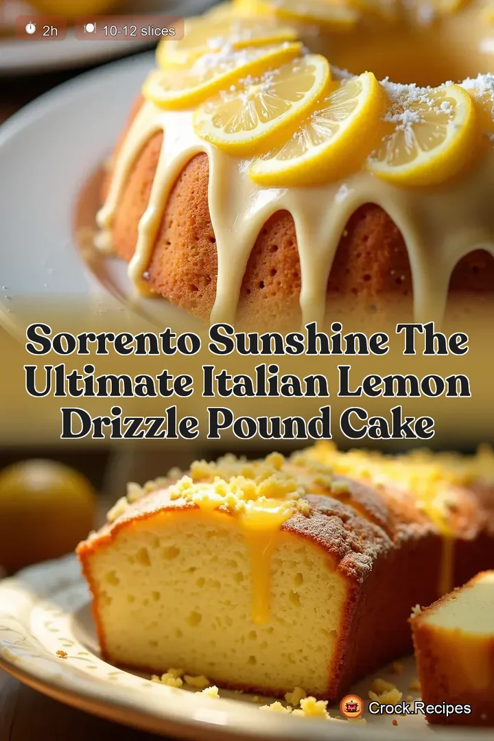 Sorrento Sunshine The Ultimate Italian Lemon Drizzle Pound Cake