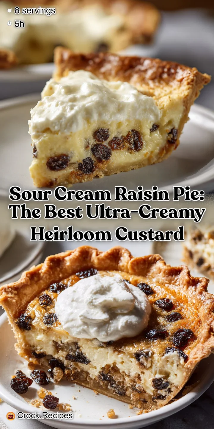 Sour Cream Raisin Pie: The Best Ultra-Creamy Heirloom Custard
