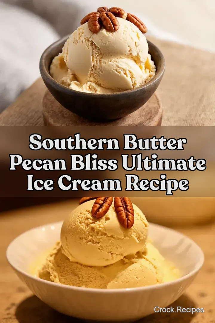 Southern Butter Pecan Bliss Ultimate Ice Cream Recipe