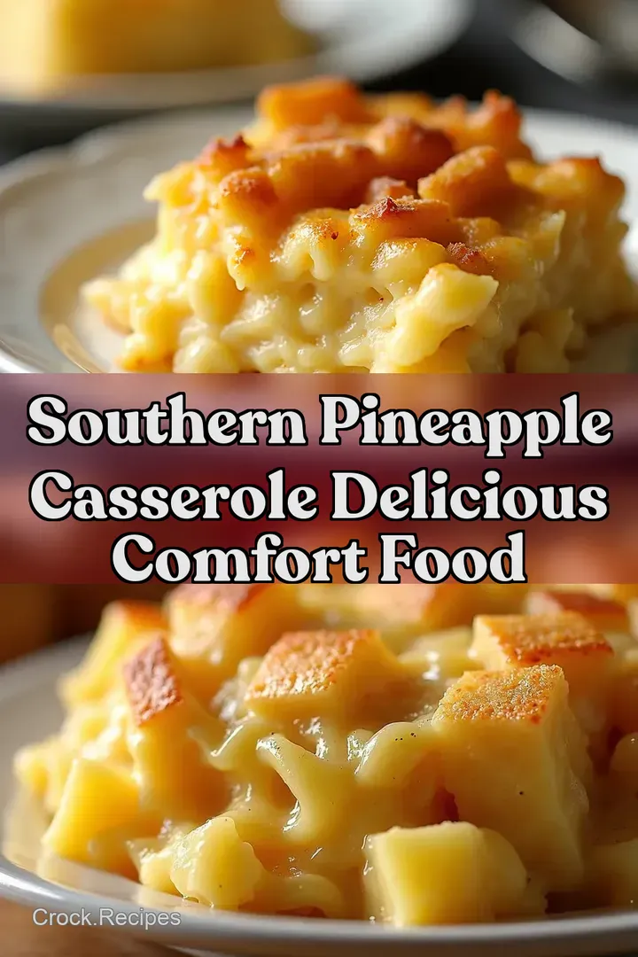Southern Pineapple Casserole Delicious Comfort Food