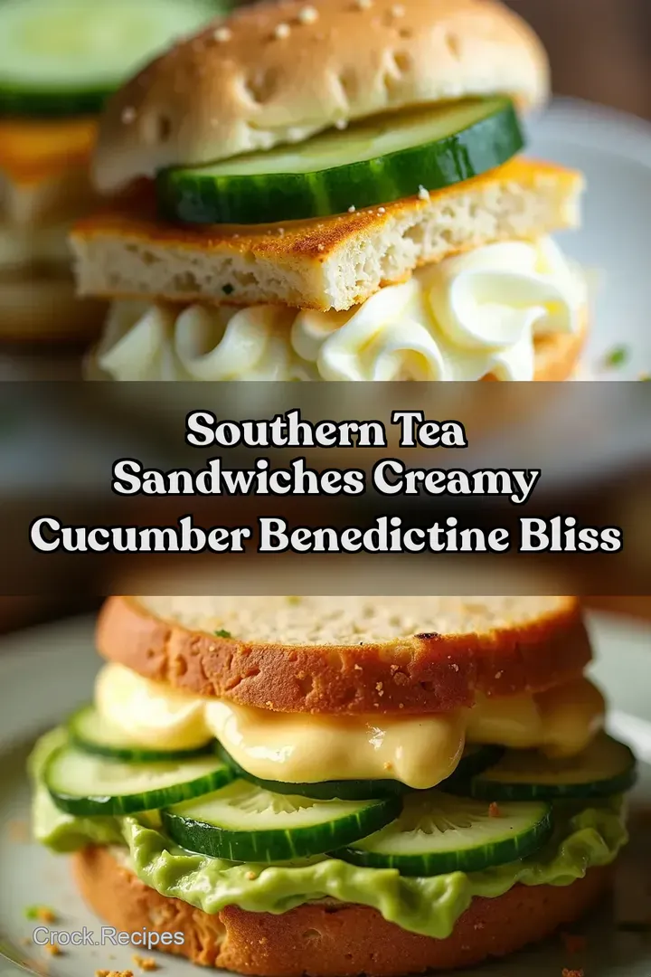 Southern Tea Sandwiches Creamy Cucumber Benedictine Bliss