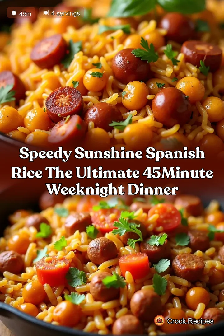 Speedy Sunshine Spanish Rice The Ultimate 45Minute Weeknight Dinner