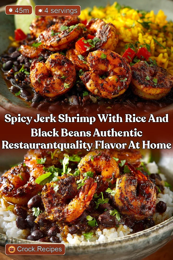 Spicy Jerk Shrimp with Rice and Black Beans Authentic RestaurantQuality Flavor At Home