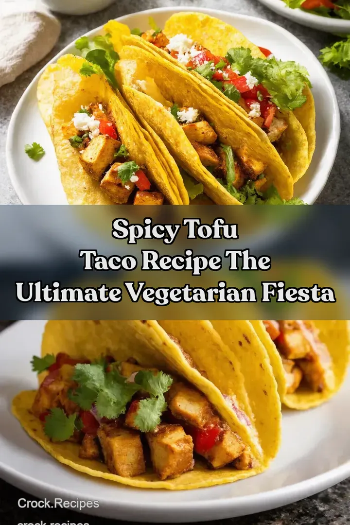 Spicy Tofu Taco Recipe The Ultimate Vegetarian Fiesta