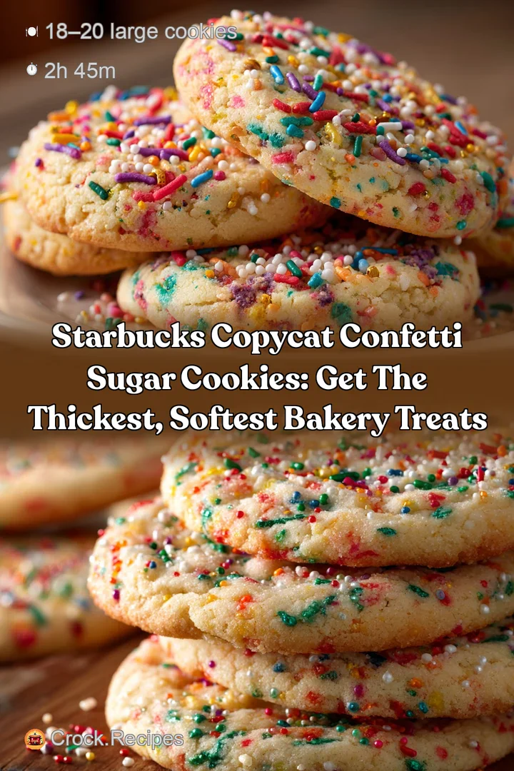 Starbucks Copycat Confetti Sugar Cookies: Get the thickest softest bakery treats