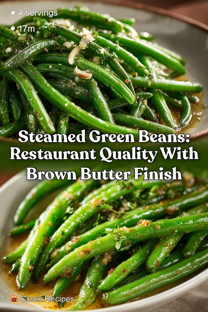 Steamed Green Beans: Restaurant Quality with Brown Butter Finish