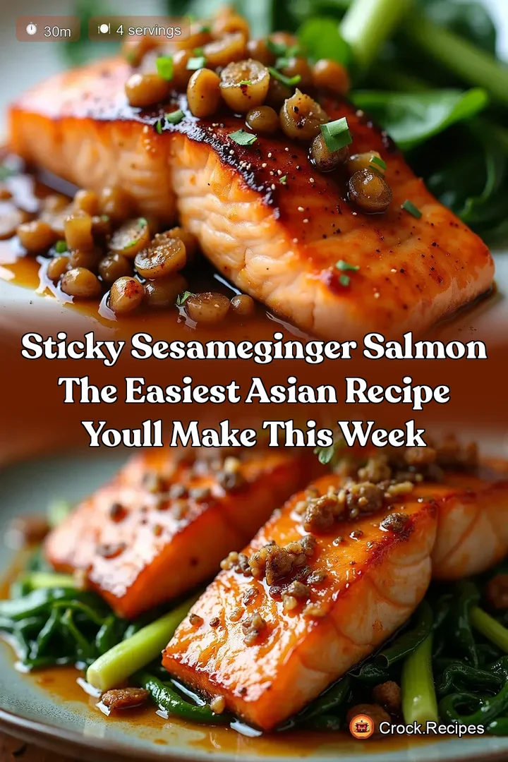 Sticky SesameGinger Salmon The Easiest Asian Recipe Youll Make This Week